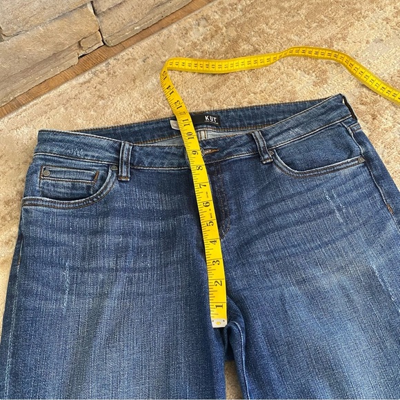 Kut from the Kloth Catherine Boyfriend Straight Leg Dark Wash Jeans: 10 - Picture 6 of 11